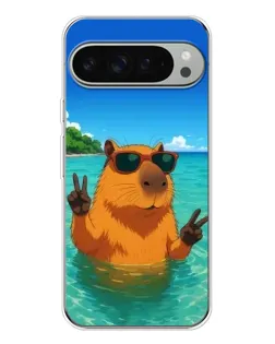 Чохол для Google Pixel 10 Pro XL з картинкою «Морська капібара»