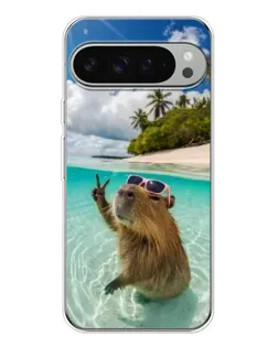 Чохол для Google Pixel 10 Pro XL з картинкою «Капібара на морі»