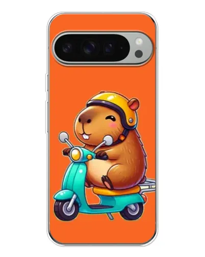 Чохол для Google Pixel 10 Pro XL з картинкою «Капібара на скутері»