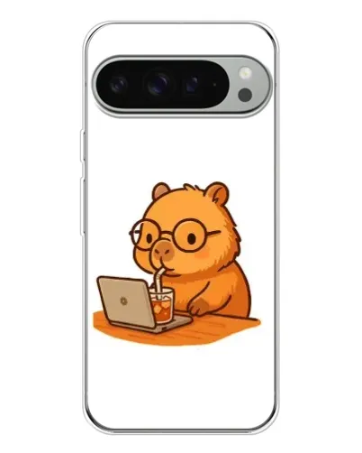 Чохол для Google Pixel 10 Pro XL з картинкою «Капібара з ноутбуком»