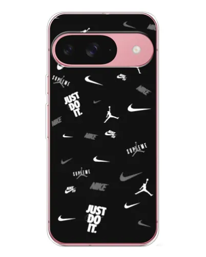 Чехол для Google Pixel 10 Pro с картинкой «Nike Black Pattern»