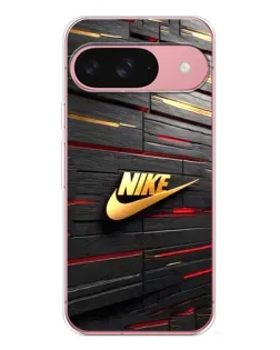 Чохол для Google Pixel 10 Pro з картинкою «Золотий Nike на металі»