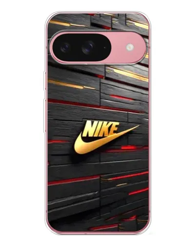 Чохол для Google Pixel 10 Pro з картинкою «Золотий Nike на металі»
