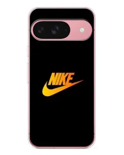 Чехол для Google Pixel 10 Pro с картинкой «Золотой логотип Nike»