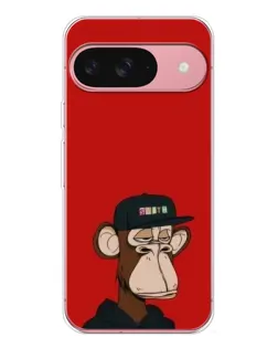 Чохол для Google Pixel 10 Pro з картинкою «Bored Ape — червоний фон»
