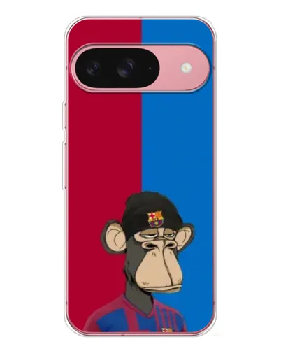 Чохол для Google Pixel 10 Pro з картинкою «Bored Ape — фанат Барси»