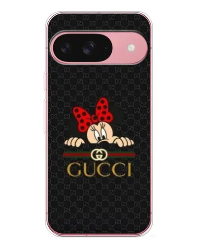 Чохол для Google Pixel 10 Pro з картинкою «Мінні Маус Gucci — чорний»