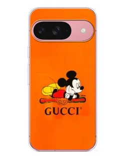 Чохол для Google Pixel 10 Pro з картинкою «Міккі Маус Gucci — помаранч»