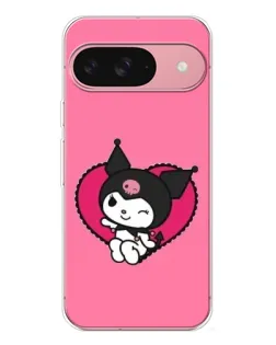 Чохол для Google Pixel 10 Pro з картинкою «Kuromi — любов у серці»