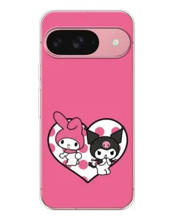 Чохол для Google Pixel 10 Pro з картинкою «Kuromi та My Melody»