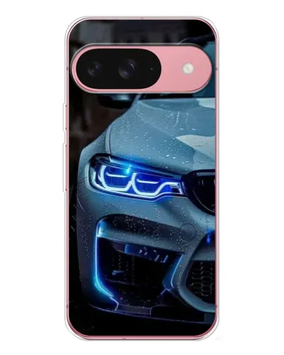 Чохол для Google Pixel 10 Pro з картинкою «Погляд BMW з синіми фарами»