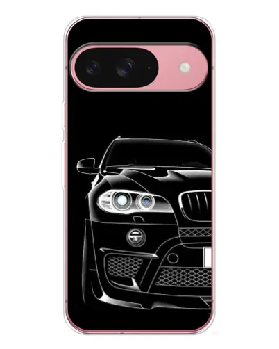 Чохол для Google Pixel 10 Pro з картинкою «Темний силует BMW»