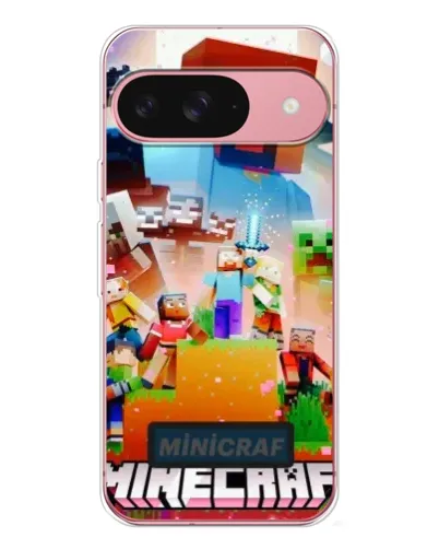 Чохол для Google Pixel 10 Pro з картинкою «Minecraft герої гри»