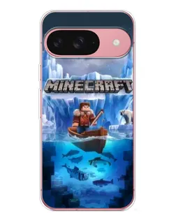 Чохол для Google Pixel 10 Pro з картинкою «Minecraft льодянийсвіт»