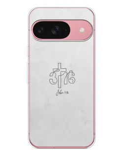Чохол для Google Pixel 10 Pro з картинкою «Івана 3:16 Хрест»