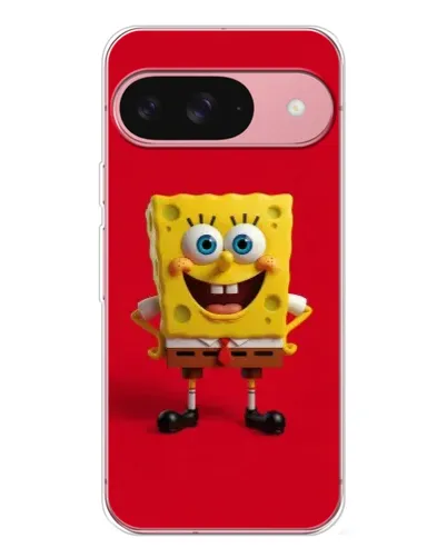 Чохол для Google Pixel 10 Pro з картинкою «Спанч Боб на червоному»
