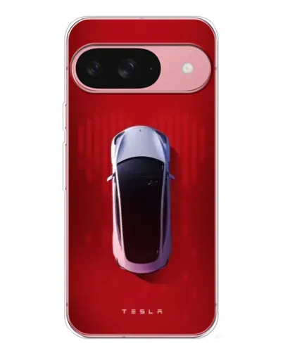 Чохол для Google Pixel 10 Pro з картинкою «Tesla Top View»