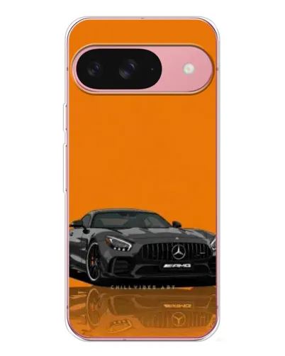 Чохол для Google Pixel 10 Pro з картинкою «Помаранчевий Mercedes AMG»
