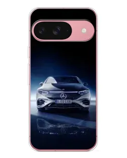 Чохол для Google Pixel 10 Pro з картинкою «Нічний Mercedes EQ»