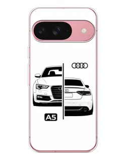 Чехол для Google Pixel 10 Pro с картинкой «Audi — контрастный дизайн»