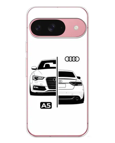 Чехол для Google Pixel 10 Pro с картинкой «Audi — контрастный дизайн»