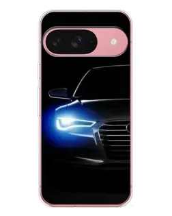 Чехол для Google Pixel 10 Pro с картинкой «Неоновый взгляд Audi»