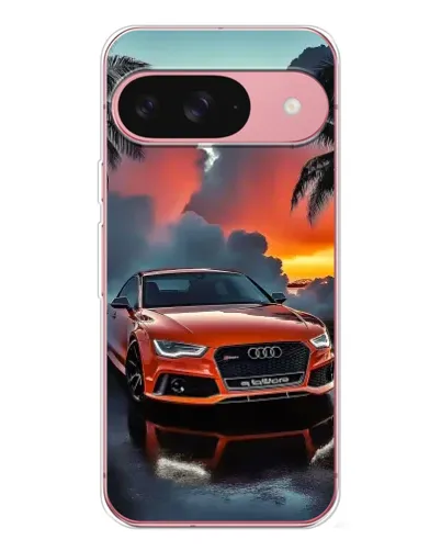 Чехол для Google Pixel 10 Pro с картинкой «Audi — закат»