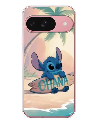 Чехол для Google Pixel 10 Pro с картинкой «Стич на серфе»
