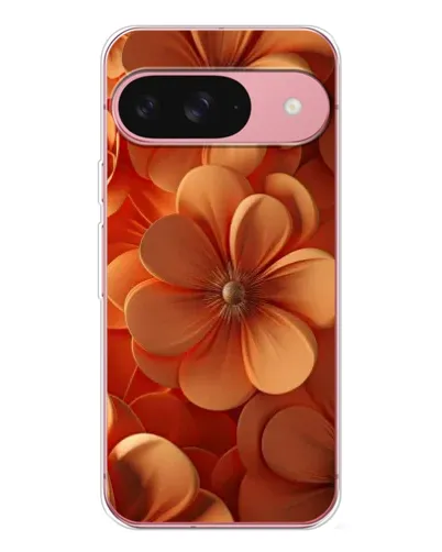 Чохол для Google Pixel 10 Pro з картинкою «Помаранчева макро квітка»