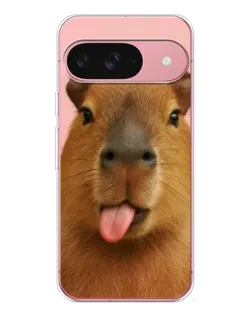Чехол для Google Pixel 10 Pro с картинкой «Капибара с языком»