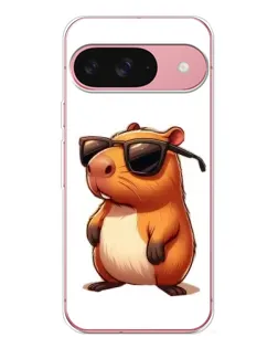 Чехол для Google Pixel 10 Pro с картинкой «Капибара в очках»