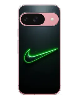 Чехол для Google Pixel 10 с картинкой «Неоновый контур Nike»