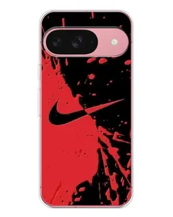 Чехол для Google Pixel 10 с картинкой «Красные брызги Nike»
