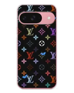 Чехол для Google Pixel 10 с картинкой «Цветная монограмма LV»