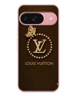 Чехол для Google Pixel 10 с картинкой «LV — золотая печать»