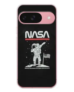 Чохол для Google Pixel 10 з картинкою «NASA — крокуємо по Місяцю»