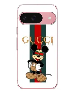 Чохол для Google Pixel 10 з картинкою «Міккі Маус Gucci — смуги»