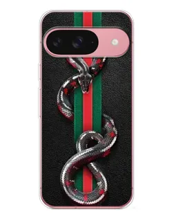 Чехол для Google Pixel 10 с картинкой «Gucci — змея на полосе»