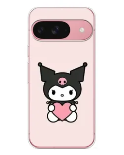 Чехол для Google Pixel 10 с картинкой «Kuromi и сердце»