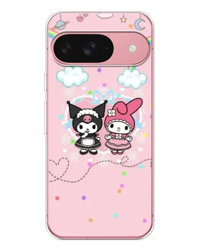 Чехол для Google Pixel 10 с картинкой «My Melody и Kuromi»