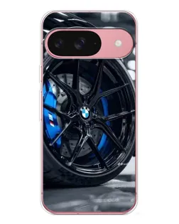 Чехол для Google Pixel 10 с картинкой «Колесо BMW вблизи»