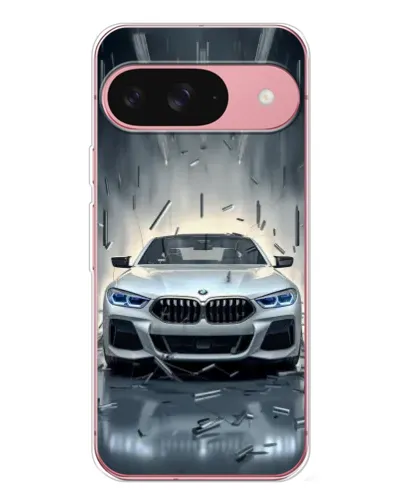 Чехол для Google Pixel 10 с картинкой «BMW в свете фар»