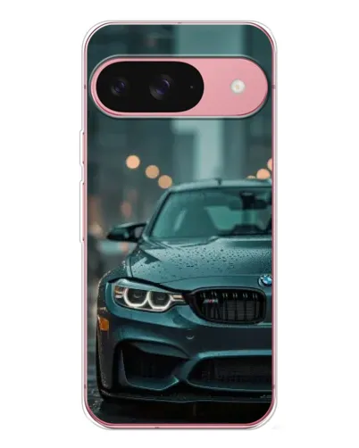 Чехол для Google Pixel 10 с картинкой «BMW в огнях города»