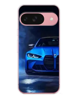 Чехол для Google Pixel 10 с картинкой «Голубая BMW M4»