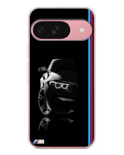 Чехол для Google Pixel 10 с картинкой «Силуэт BMW в темноте»