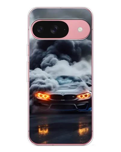 Чехол для Google Pixel 10 с картинкой «BMW в дыму»