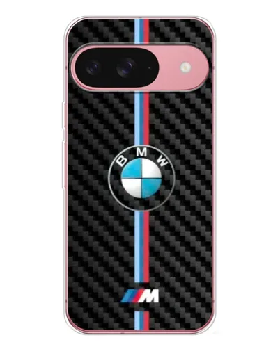 Чехол для Google Pixel 10 с картинкой «Эмблема BMW и карбон»