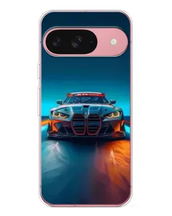 Чохол для Google Pixel 10 з картинкою «BMW — вогні неону»