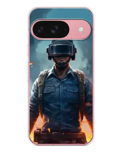 Чехол для Google Pixel 10 с картинкой «PUBG — реалистичный герой»
