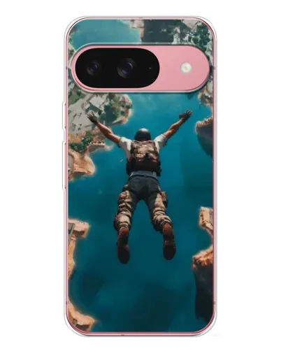 Чехол для Google Pixel 10 с картинкой «PUBG — свободное падение»